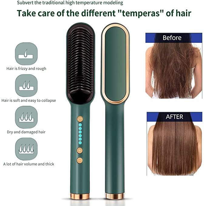 GlidePress Straightener Comb Brush